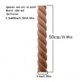 RUNBAZEF Wooden Carved Woods Twist Lines Style Decorative Indoor Door Semi Home Decoration Accessories Figurines Miniatures