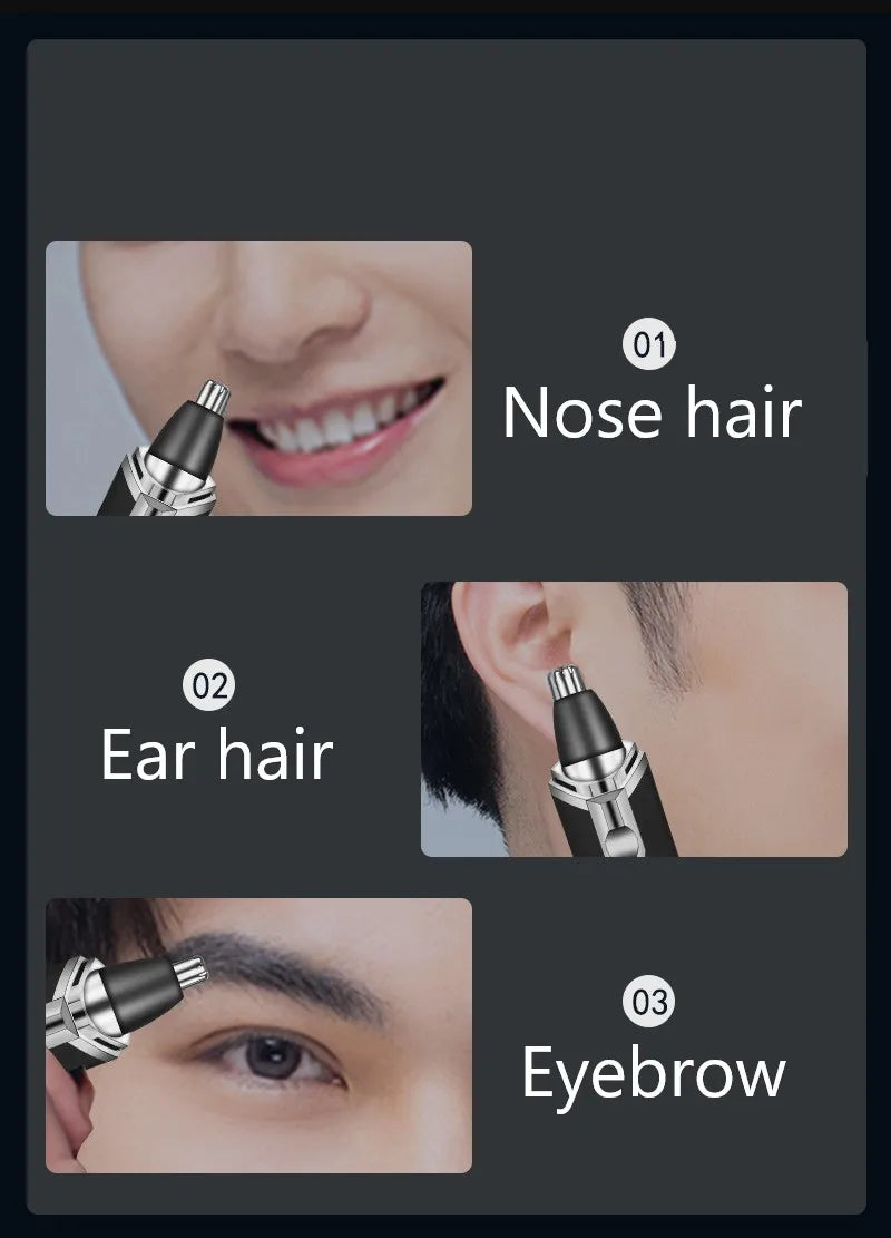 Kemei Nose Hair Trimmer Nasal Wool Implement Nose Hair Cut Washed Trimmer Clipper And Hair Razor Epilator Remover Nose Hair