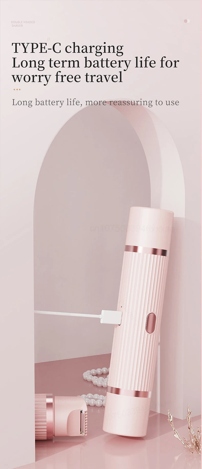 Bikini Trimmer Electric Razor for Women Body Underarm Leg Shaver Female Electric Painless Epilator Facial Mustache Hair Remover