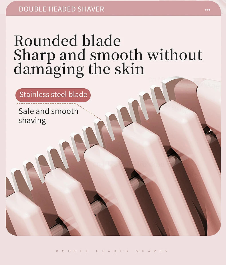 Bikini Trimmer Electric Razor for Women Body Underarm Leg Shaver Female Electric Painless Epilator Facial Mustache Hair Remover