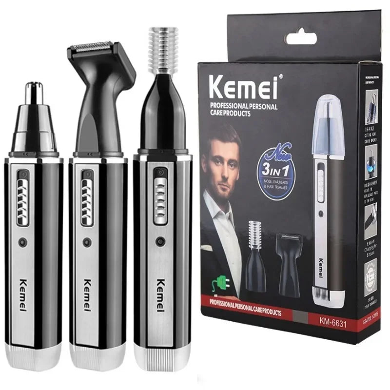 Kemei KM-6630 6631 6632 trimmer for men Nose and ear trimmer Rechargeable Trimmer For Hair Beard Nose And Ear Cleaner Grooming